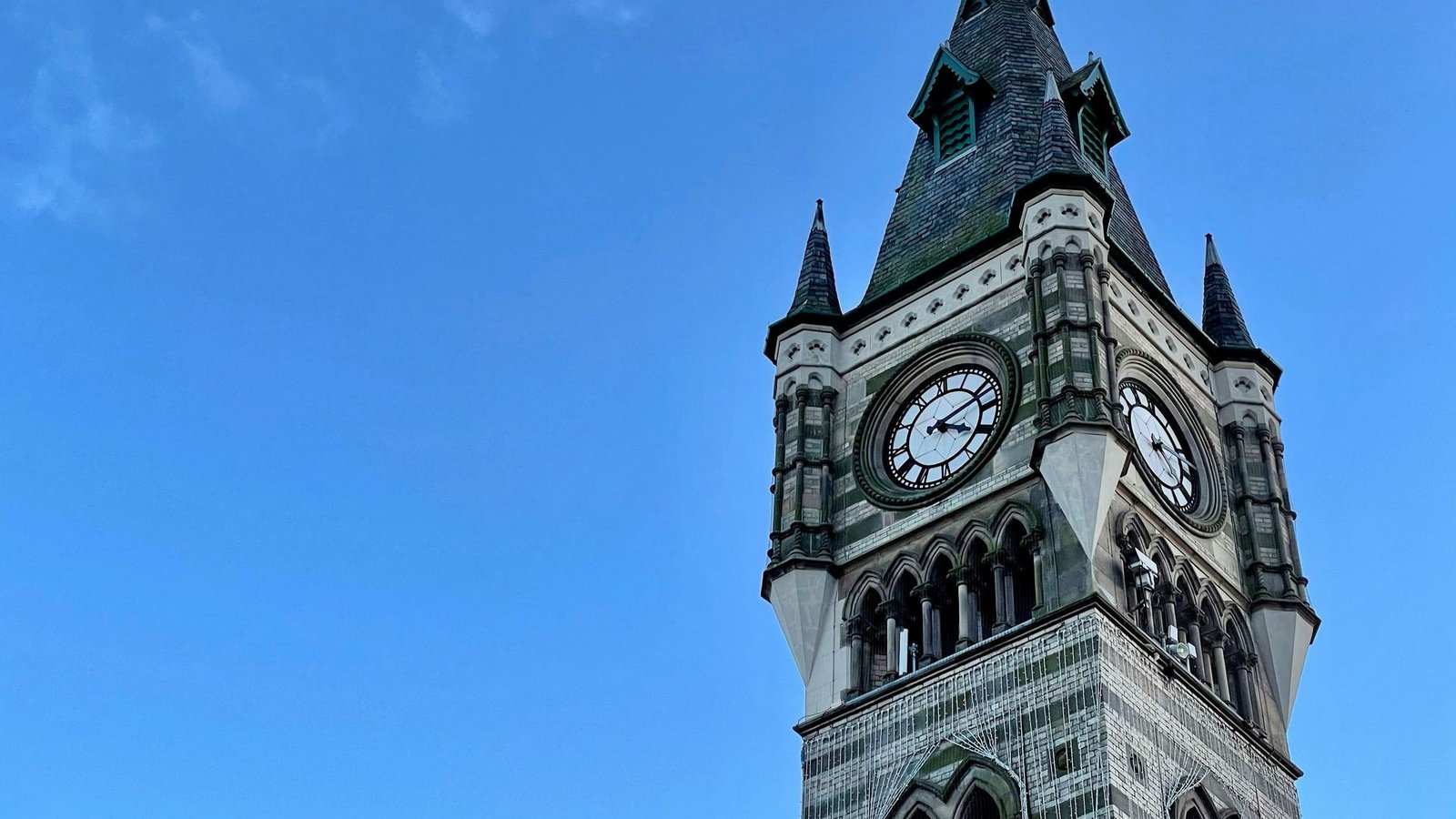 Darlington's Victorian market clock tower